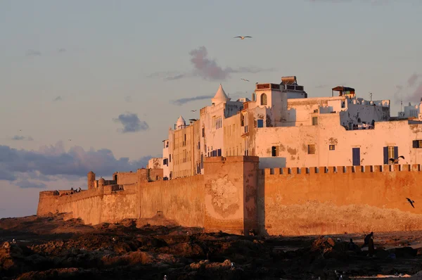 夜は、モロッコの essaouria の眺め — ストック写真