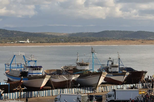 Dockyard em Essaouria, Marrocos África — Fotografia de Stock