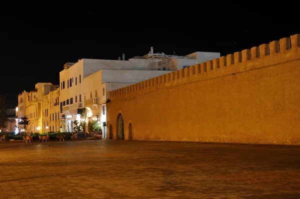 Régi városfal, Essaouira, Marokkó-Afrika — Stock Fotó