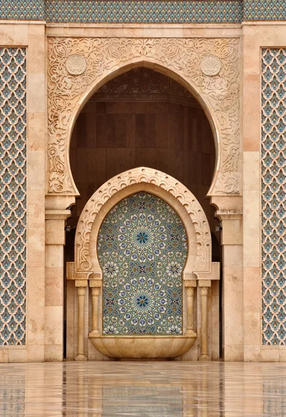 Ayrıntı hassan II Camii Kazablanka, Fas — Stok fotoğraf