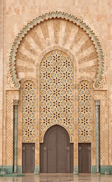 Detail der hassan ii Moschee in Casablanca — Stockfoto