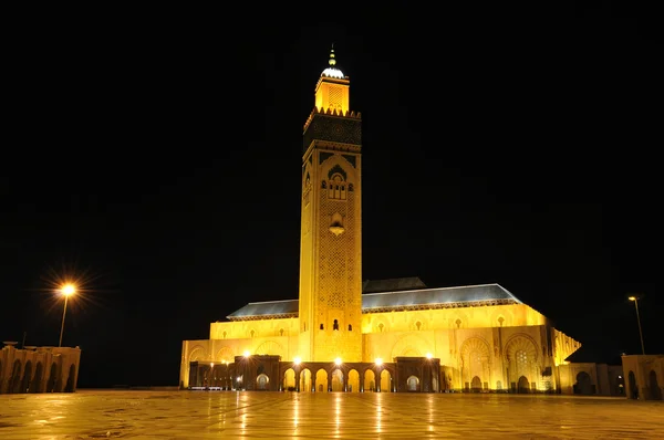 Hassan ii-moskén i casablanca, Marocko Afrika — Stockfoto