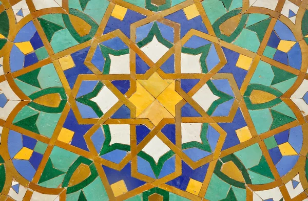 Decorazione a mosaico orientale a Casablanca, Marocco — Foto Stock