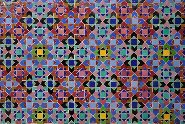 Orientalische Mosaikdekoration in Casablanca, Marokko — Stockfoto