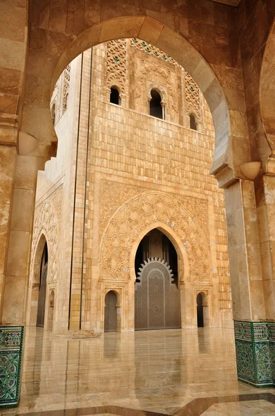 Detail der Moschee hassan ii in Casablanca, Marokko — Stockfoto