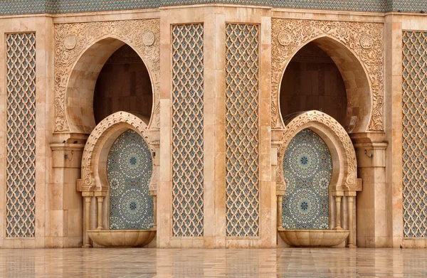 Dettaglio della Moschea Hassan II a Casablanca, Marocco — Foto Stock