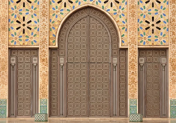 Detalj av hassan ii-moskén i casablanca, Marocko — Stockfoto