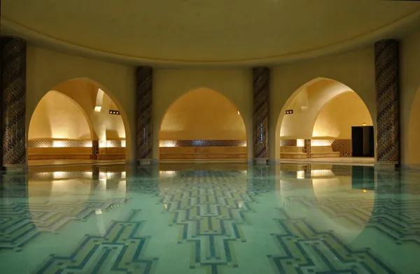 모로코, 아프리카에 있는 전통적인 터키식 목욕탕의 내부 — 스톡 사진