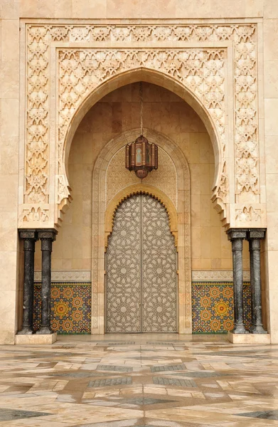 Detail of Hassan II Mosque in Casablanca, Morocco — Stock Photo, Image