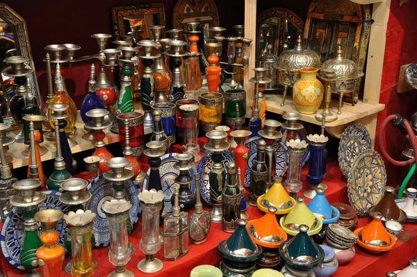 Loja de recordações na Medina de Fes, Marrocos — Fotografia de Stock