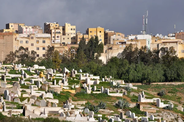 Ancien cimetière à Fès, Maroc — Photo