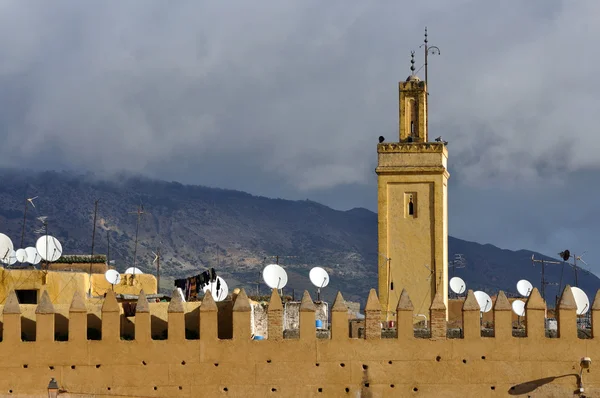 Mešita v medina fes, Maroko — Stock fotografie