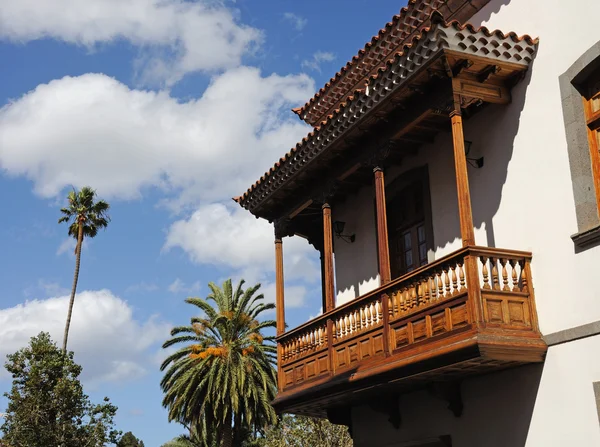 Traditionele balkon op gran canaria — Stockfoto