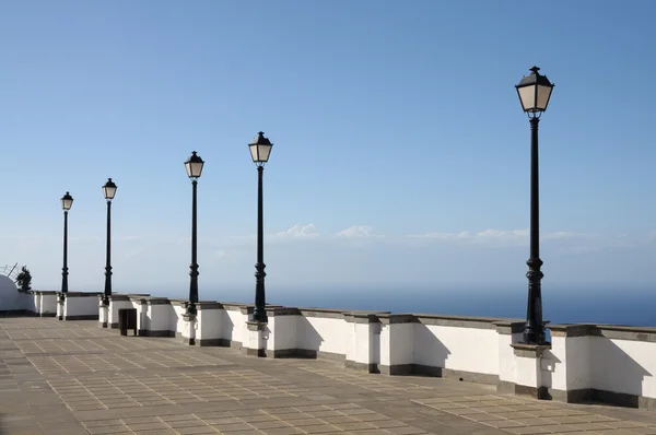 Plaza de la ciudad de San Roque en Firgas, Gran Canaria — Foto de Stock