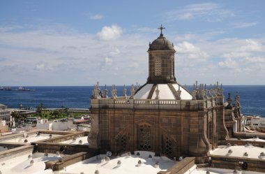 Cathedral Santa Ana in Las Palmas de Gran Canaria clipart