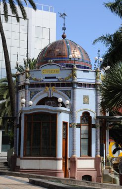 Cafe in San Telmo Park, Las Palmas de Gran Canaria Spain clipart