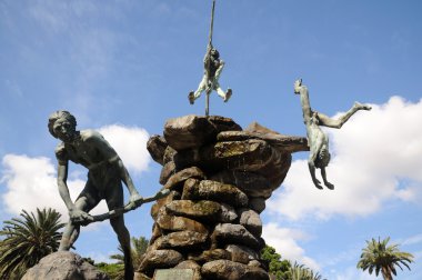 Guanche Monument in Las Palmas de Gran Canaria clipart