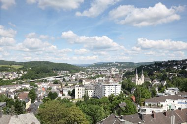 View over the city of Siegen, Germany clipart