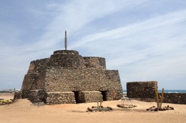 Ancient Castle in Caleta de Fuste, Fuerteventura clipart