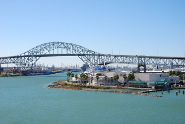 Harbor bridge in Corpus Christi, Texas clipart
