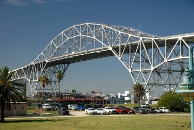 Harbor bridge in Corpus Christi, Texas USA clipart