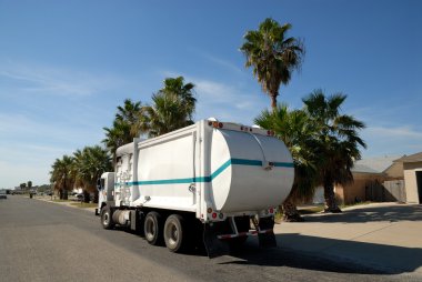 Garbage truck clipart