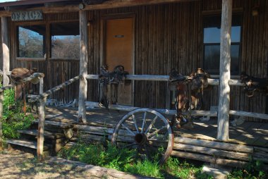 Ranch office in Texas clipart