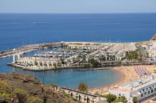 Puerto de mogan, grand Canarische eiland Spanje — Stockfoto