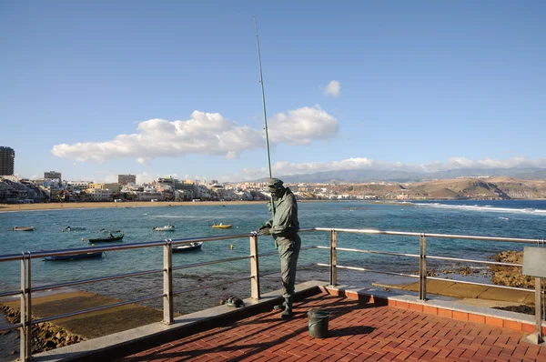 Estátua de pescadores em Las Palmas de Gran Canaria — Fotografia de Stock