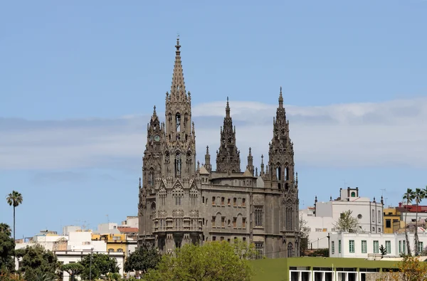 Kathedraal in arucas, grand Canarische eiland Spanje — Stockfoto