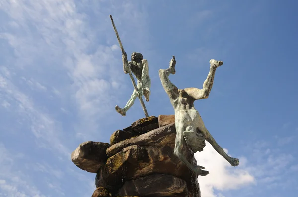 Давньоканарські пам'ятник у Лас-Пальмас-де-Інглес — стокове фото