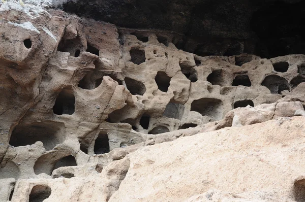 Σπηλιές στο νησί της μεγάλης Κανάριας, Ισπανία — Φωτογραφία Αρχείου