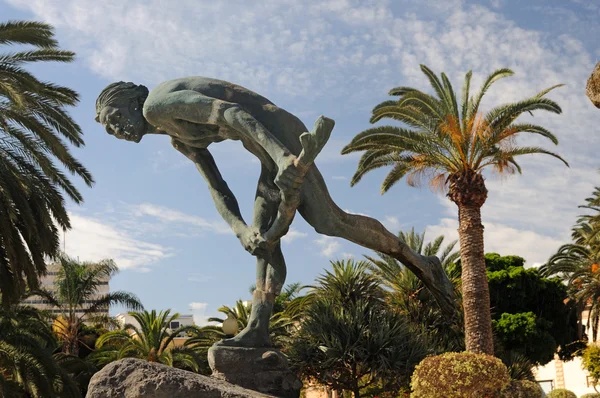 Памятник Гуанче в Лас-Пальмас-де-Гран-Канария — стоковое фото
