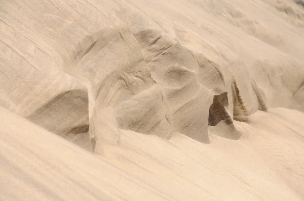 在这座沙丘中的自然模式 — 图库照片