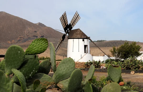 古い風車は、スペインを風景します。 — ストック写真