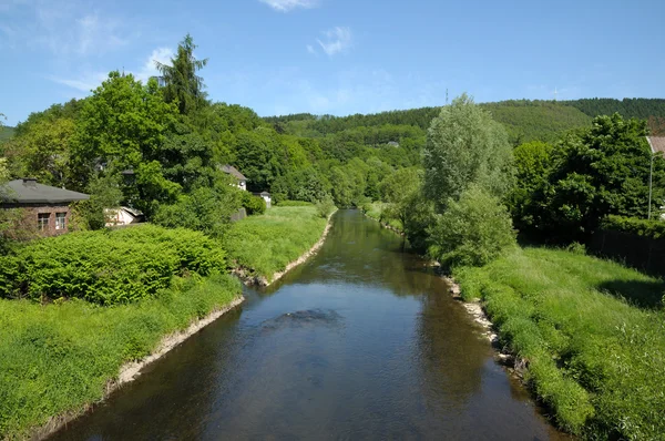 강 지 겐과 프리. siegerland, 북쪽 라인 강 웨스트 팔 리아, 독일 — 스톡 사진