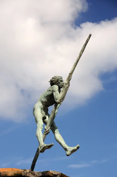 Давньоканарські пам'ятник у Лас-Пальмас-де-Інглес — стокове фото