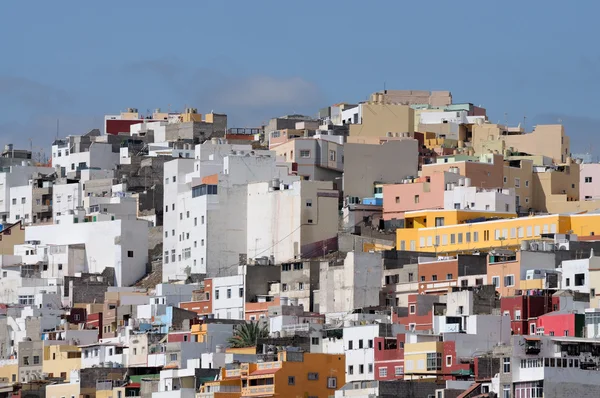 Casas coloridas en Las Palmas de Gran Canaria —  Fotos de Stock