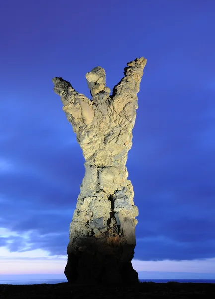 Статуя Ель Atlante у Лас-Пальмас-де-Гран-Канарія — стокове фото