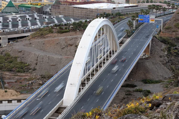 Autobahnbrücke in Las Palmas de Gran Canaria — Stockfoto