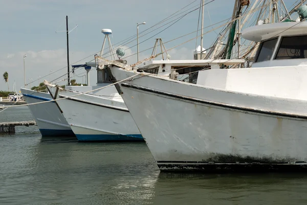 Barcos de pesca en el puerto de Corpus Christi, TX EE.UU. — Foto de Stock
