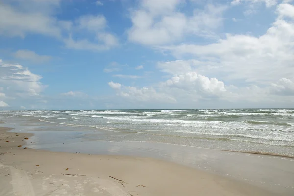 Pláž na ostrově padre island, Jižní texas usa — Stock fotografie