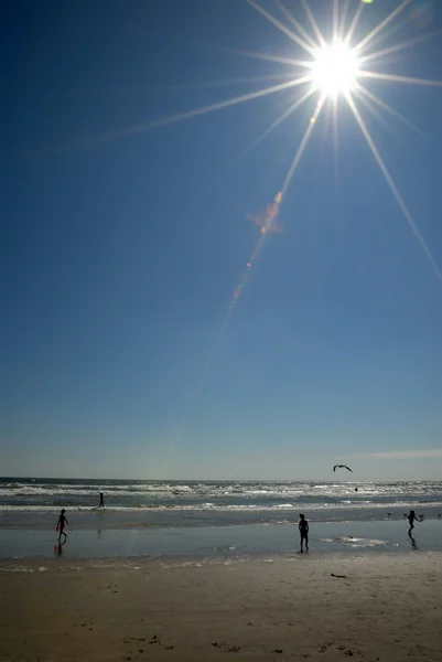 Солнечный день на пляже — стоковое фото