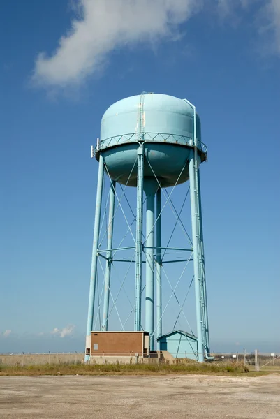 Blauwe water tower — Stockfoto