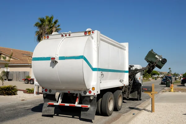Garbage truck in the United States — Stock Photo, Image