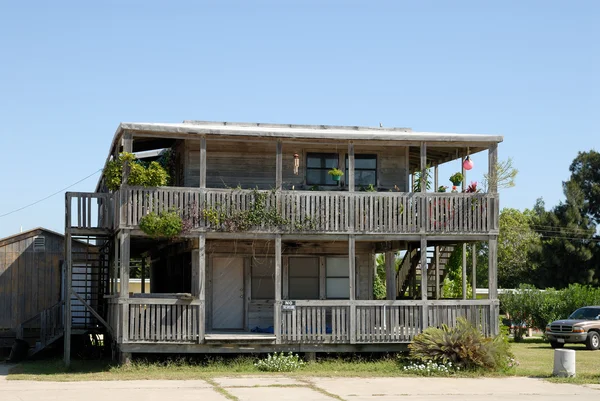 Houten huis in zuidelijk texas — Stockfoto