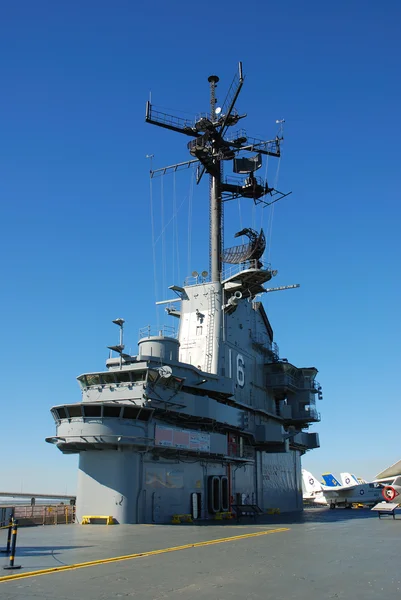Палуба авианосца USS Lexington, Corpus Christi — стоковое фото