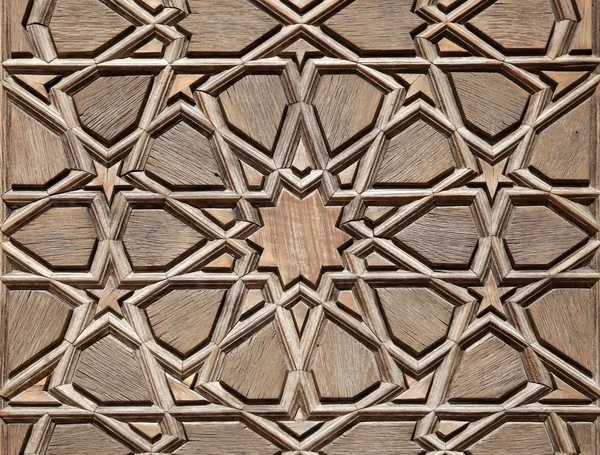 Hermoso tallado en puerta de madera en Estambul —  Fotos de Stock