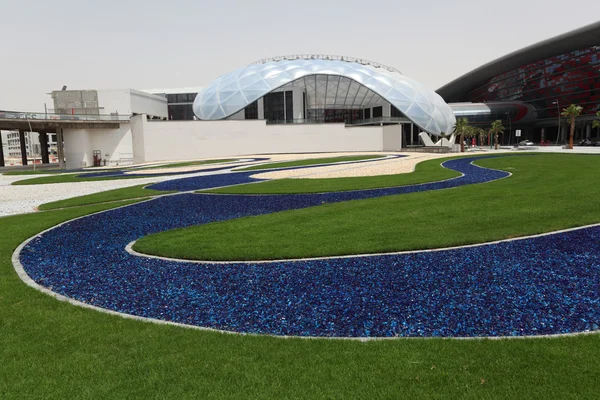 Ferrari World Theme Park in Abu Dhabi, United Arab Emirates — Stock Photo, Image