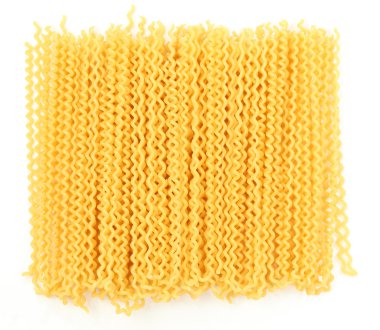 Italian noodles isolated over white background clipart